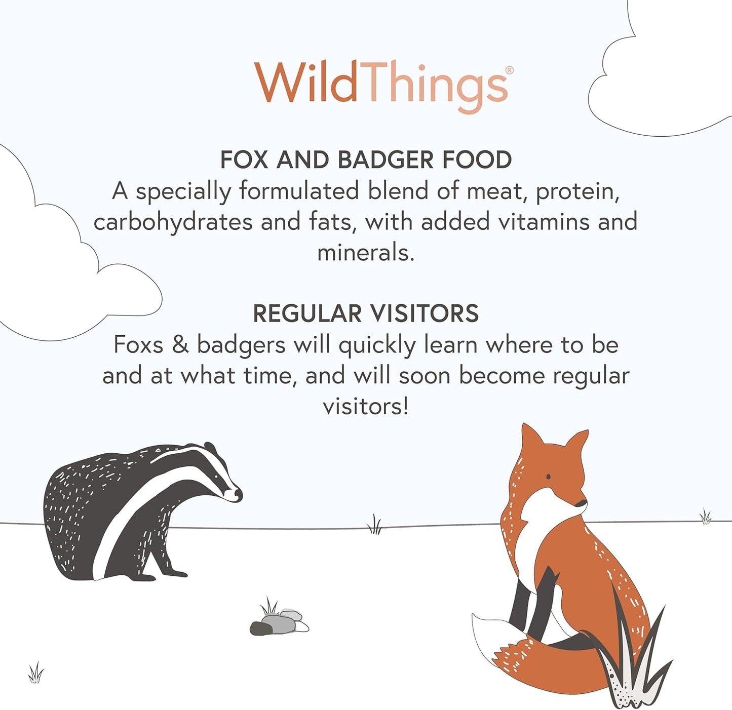 Wildlife World Badger Fox Food Meat Protein 2Kg & HHWB Hedgehog Food