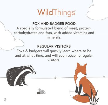 Wildlife World Badger Fox Food Meat Protein 2Kg & HHWB Hedgehog Food