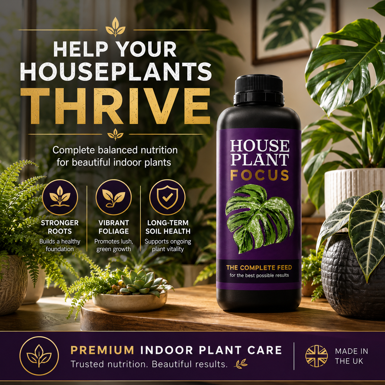 Growth Technology House Plant Focus 1L 