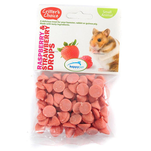 Critter's Choice Raspberry & Strawberry Drops 75g