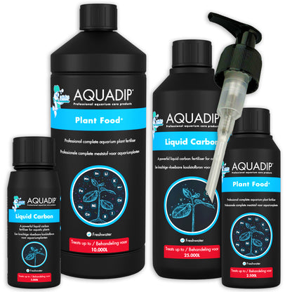 AQUADIP Plant Food & Liquid Carbon Fertiliser Aquarium Tropical Fish Tank