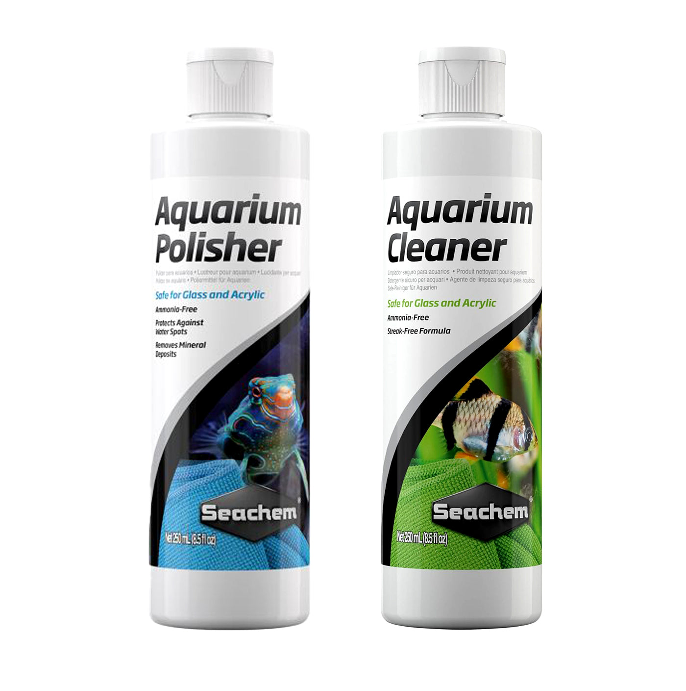 Seachem Aquarium Polisher & Cleaner 250ml Bundle