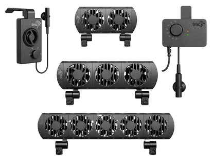 TMC Aquarium Cooling Fan System Fish Tank Cooler with Thermostat 12V