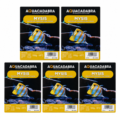Aquacadabra Frozen Mysis Fish Food 100g Blister Packs Natural Seahorse Aquarium