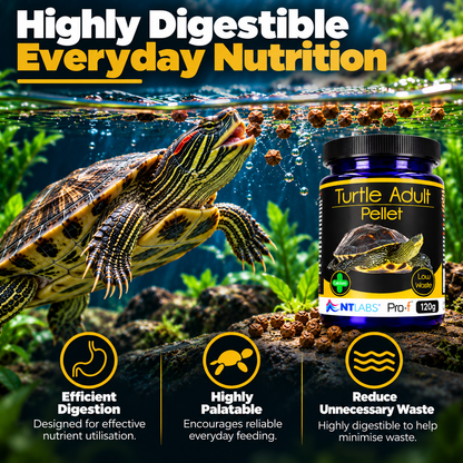 NT Labs Pro-F Turtle Adult Food 120g Floating Pellets Aquatic Terrapin