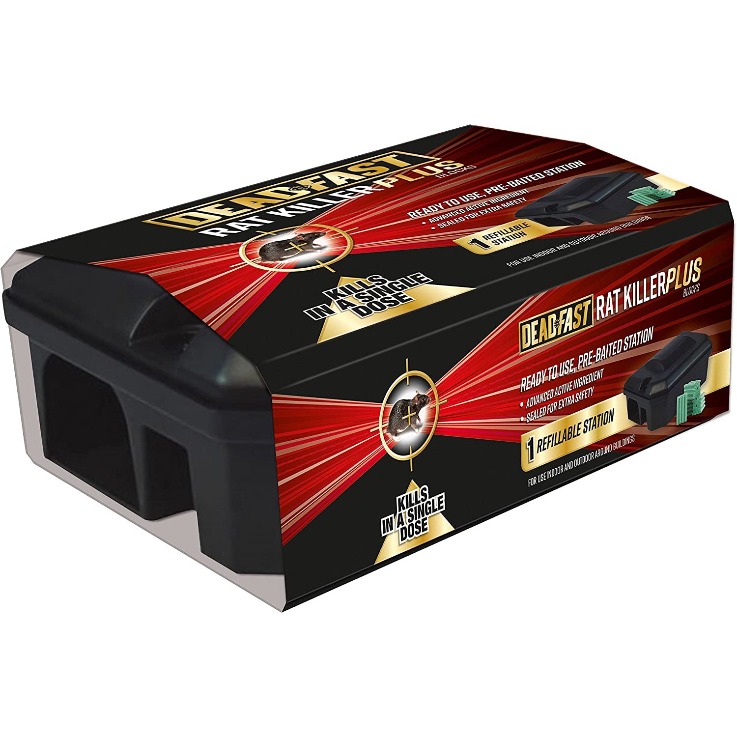 Deadfast Mouse and Rat Killer Plus All Weather 5x Bait Blocks 