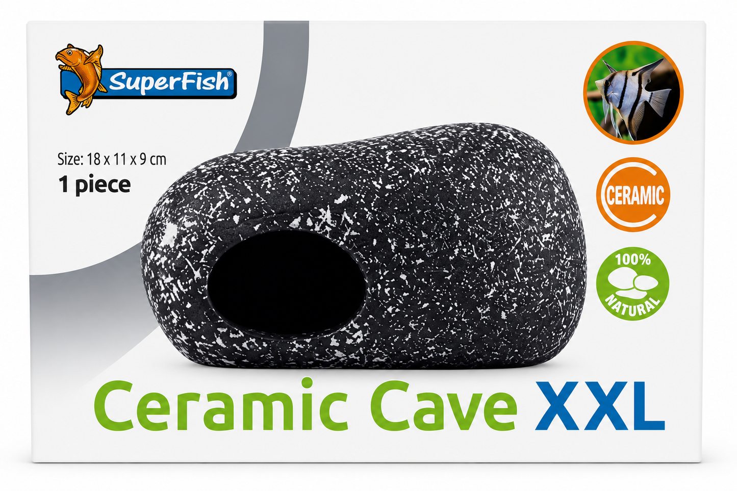 Superfish Ceramic Caves Shrimp Fish Fry Hides Aquarium Tank Decoration