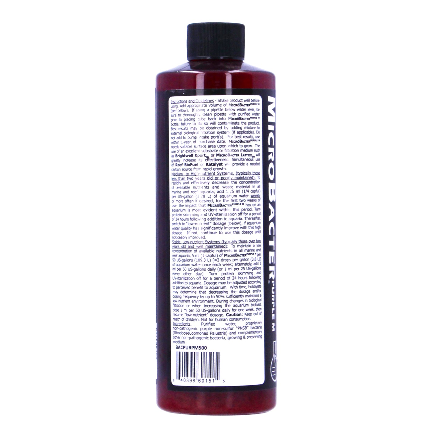 Brightwell MicroBacter Purple M 500ml Coralline Algae Growth