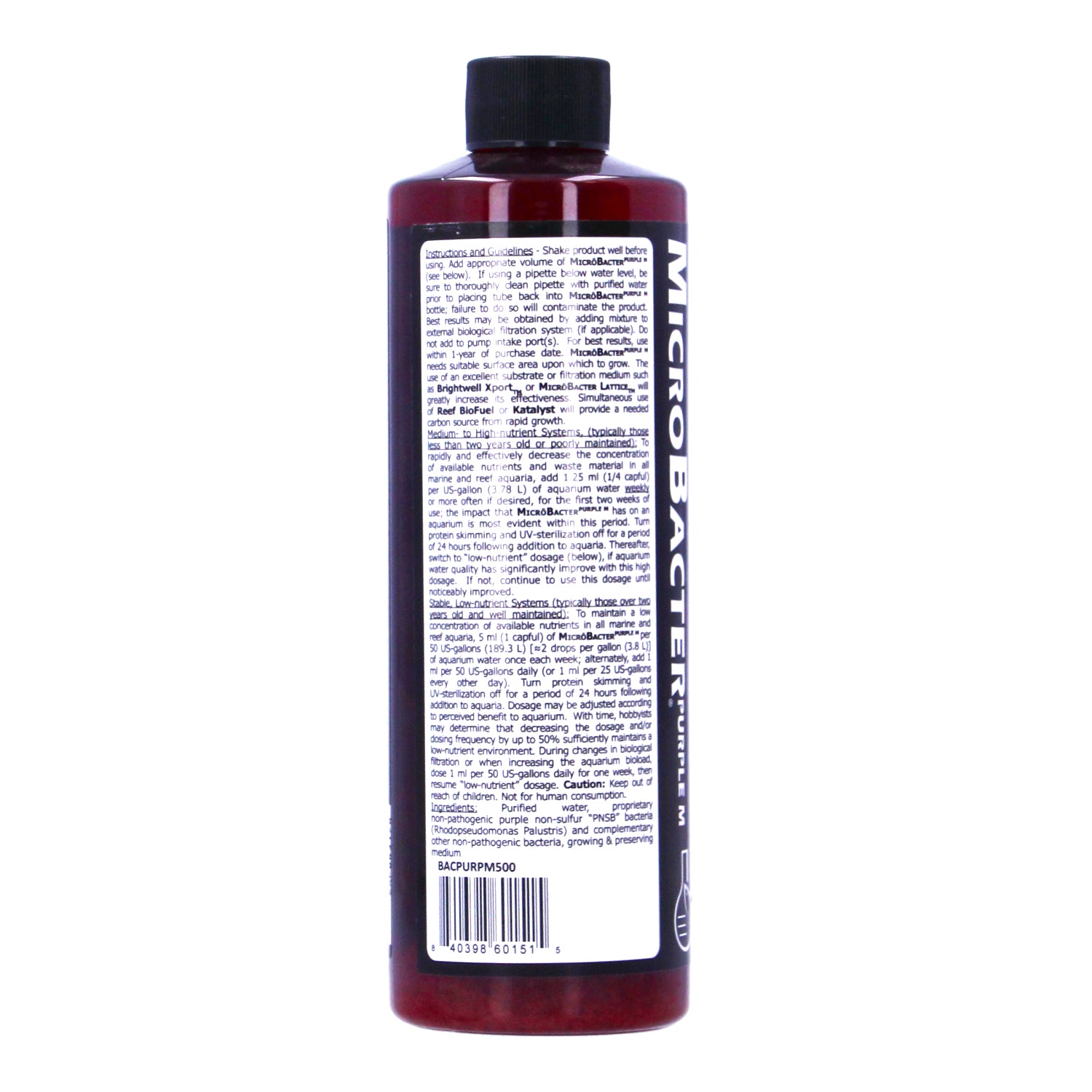 Brightwell MicroBacter Purple M 500ml Coralline Algae Growth