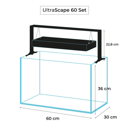 Aquael Ultrascape 60 Aquarium Set