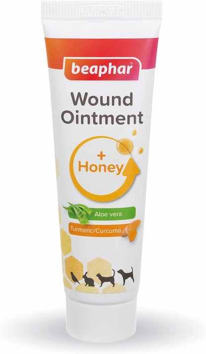 Beaphar Wound Ointment Pet Natural Honey Healing 30ml Cat Dog Rabbit Bird Health