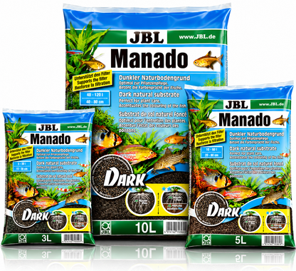 JBL Manado Dark Aquarium Gravel Substrate Planted Fish Tank Aquascaping Decor