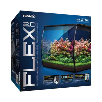 Fluval Flex 2.0 34L Black Aquarium