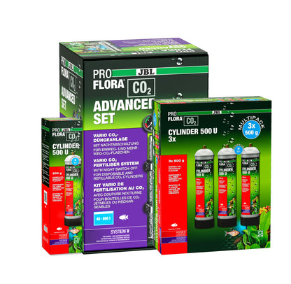 JBL PROFLORA Aquarium Fish Tank Plant CO2 Advacned Set CO2 Cylinders 500g