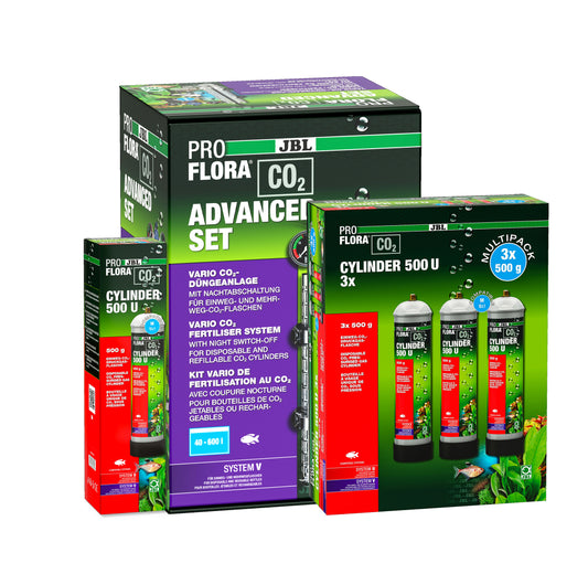 JBL PROFLORA Aquarium Fish Tank Plant CO2 Advacned Set CO2 Cylinders 500g