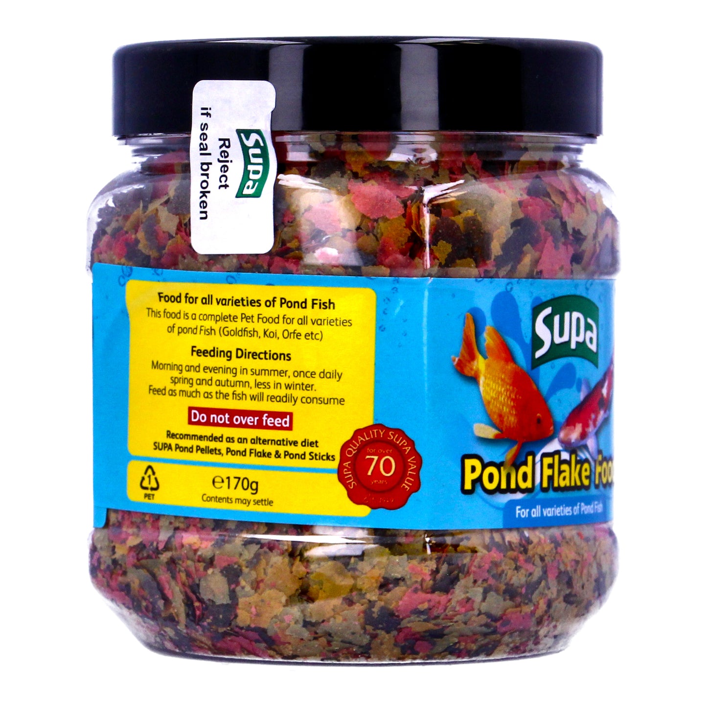 Supa 170g Premium Pond Flakes Koi Carp Goldfish Fish Food