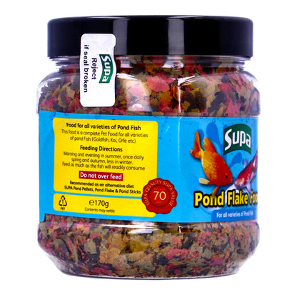 Supa 170g Premium Pond Flakes Koi Carp Goldfish Fish Food