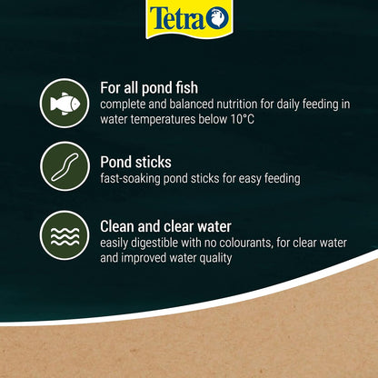 Tetra Pond Wheatgerm Sticks 2kg 10L Bucket