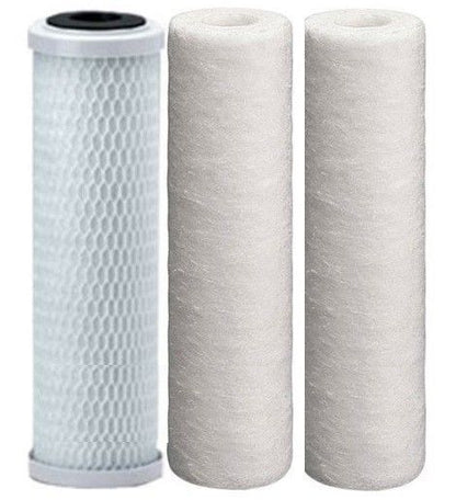 D-D 3x 10" Water Purifier Carbon & Sediment Filter Cartridges Koi Pond