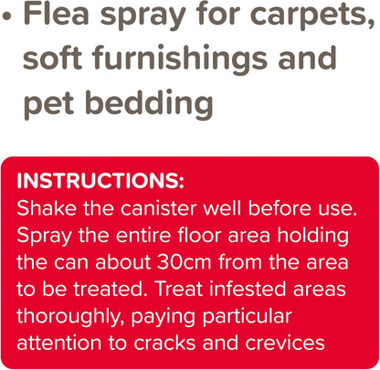 Beaphar FLEAtec Household Fast Acting Flea Treatment Insect Control Spray 600ml
