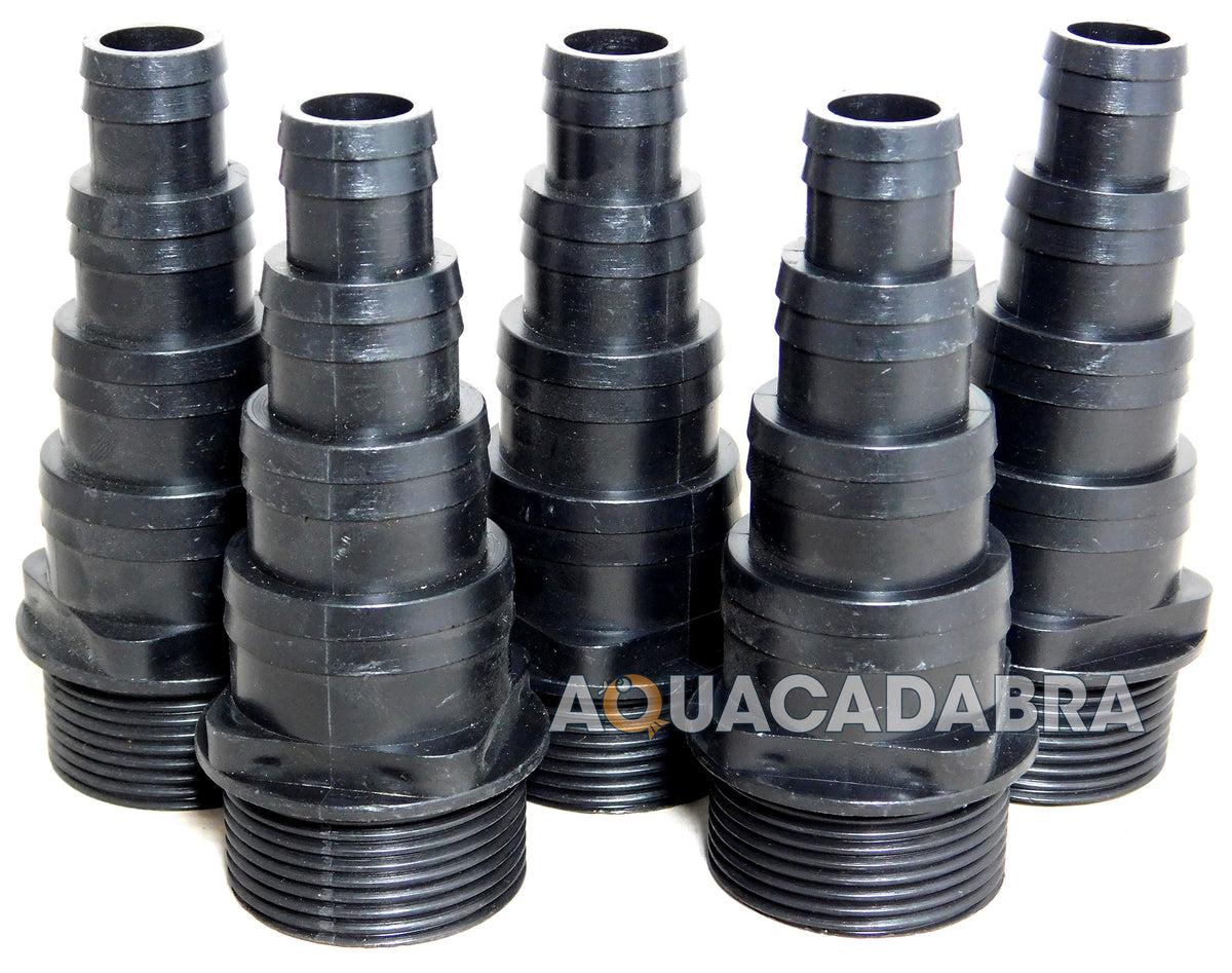 1.25" BSP Threaded Hosetail x5 Pond Pump Filter Hose Connector Adapter