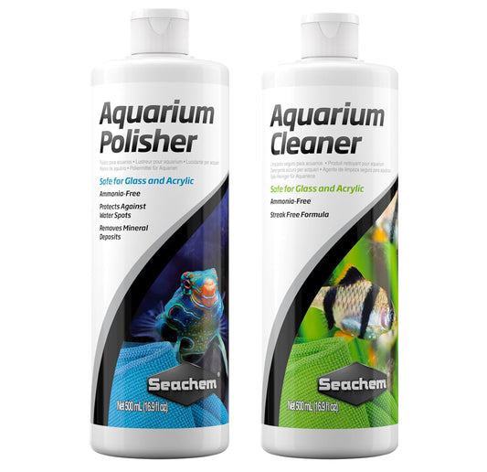 Seachem Aquarium Polisher & Cleaner 500ml Bundle