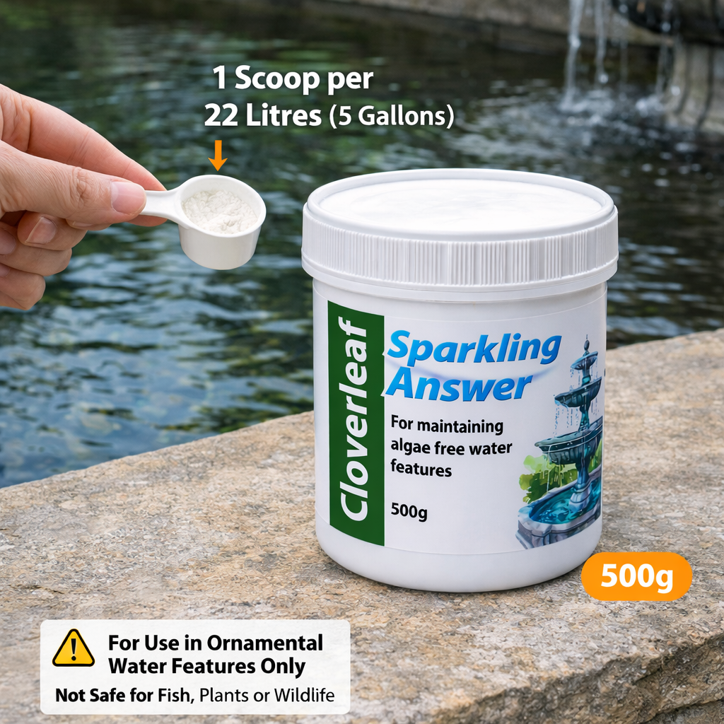 Cloverleaf Sparkling Answer 250g | 500g Clean Ornamental Water Treatment