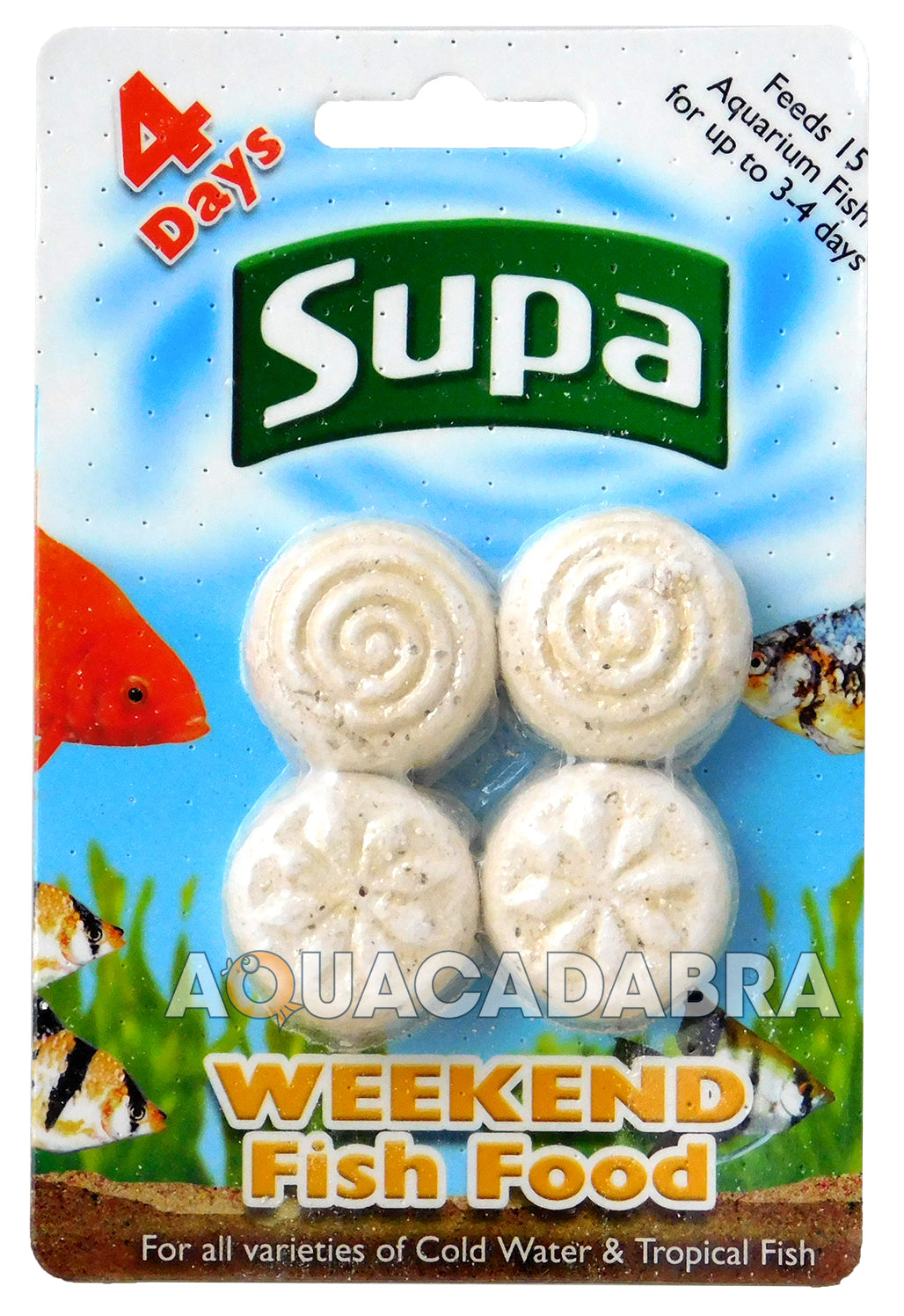 Supa Holiday Fish Food Feeding Blocks Aquarium Tropical Goldfish x2 x3