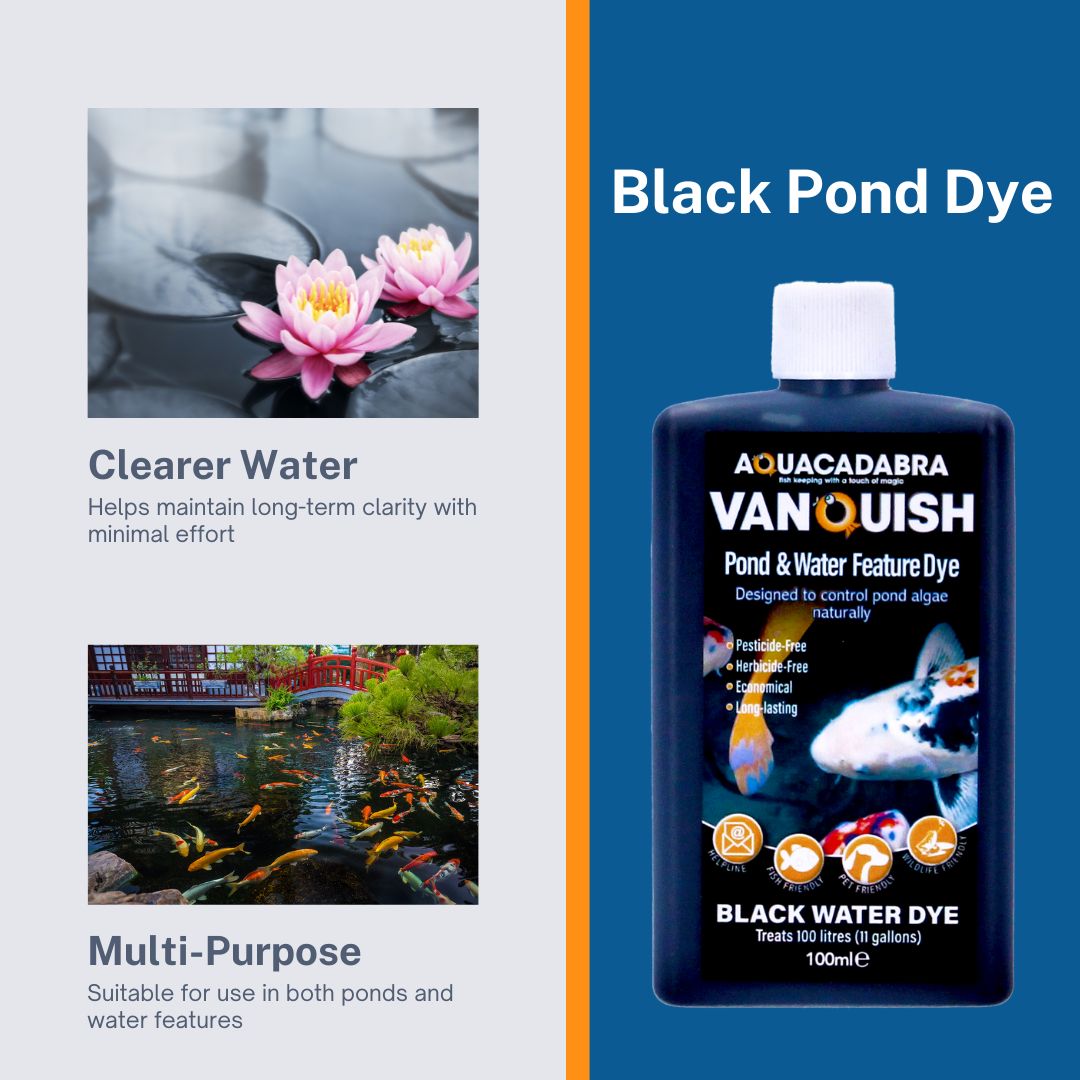 Aquacadabra Vanquish Pond Water Feature Dye Black