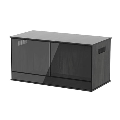 ProRep 4x2x2ft Reptile Vivarium with Glass Doors & Vents – Oak, Grey or Black