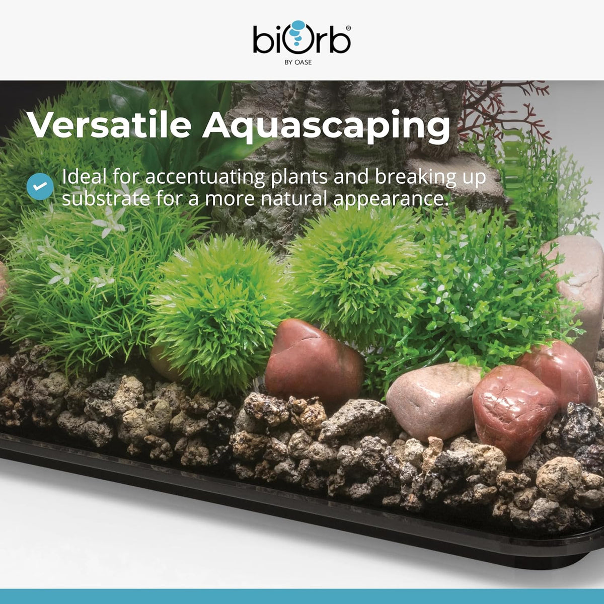biOrb Feng Shui Pebble Set Red Marble Fish Tank Aquarium Decoration Stones