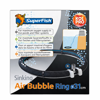 Superfish Sinking Air Bubble Ring - Pond & Aquarium Aeration Oxygen Diffuser
