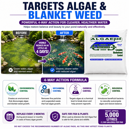 Healthy Pond Water & Algae Control Bundle for Koi and Garden Ponds