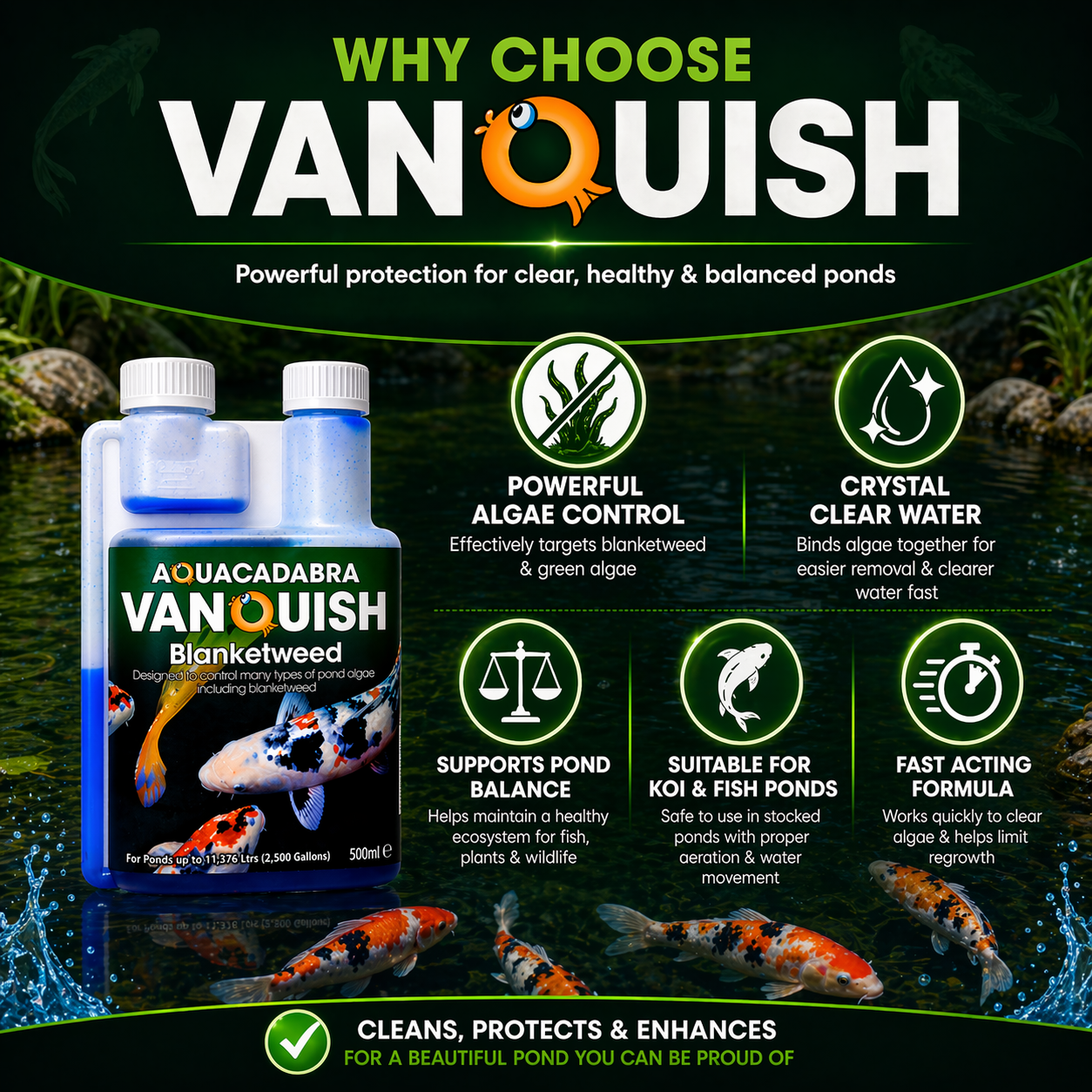 Aquacadabra Vanquish Blanketweed Algae Control Solution