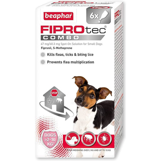 Beaphar FIPROtec COMBO for Small Dogs, 6 pipettes