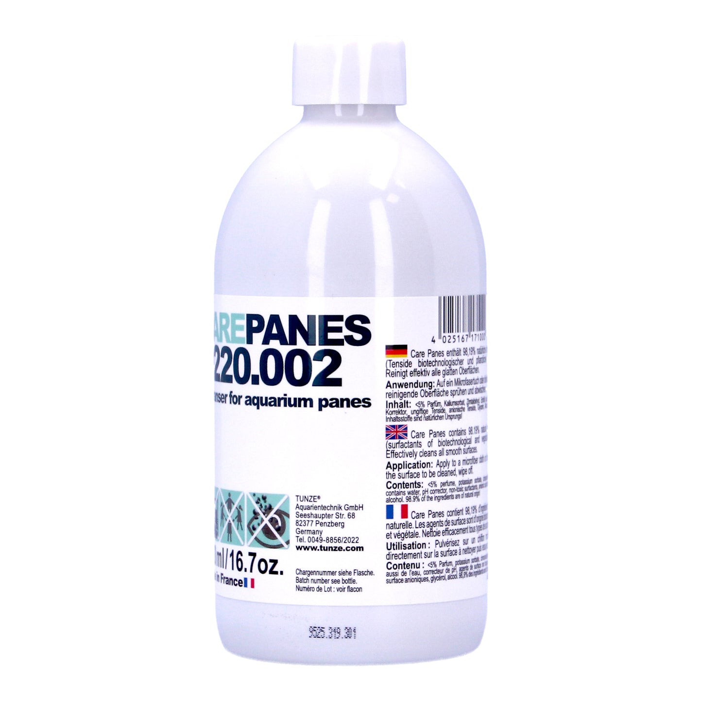 Tunze Care Panes Aquarium Fish Tank Glass & Surface Cleaner 500ml