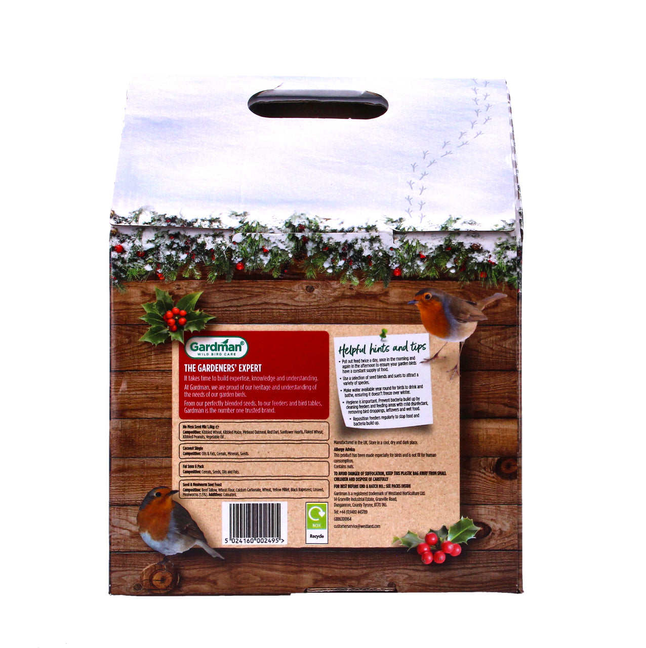Gardman Festive Feasts Selection Box Bird Food