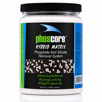 BlueShark PhosCore Phosphate & Silicate Remover Media for Aquariums 640g/1280g