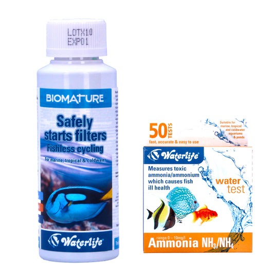 Waterlife Biomature 100ml & Ammonia Test Kit Bundle
