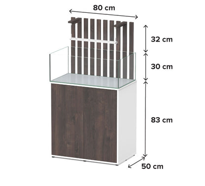 Shallow Aquascape 80 Aquarium