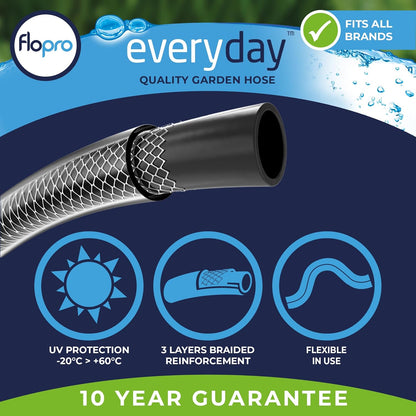 Flopro Hose Starter Set: All-in-One Garden Watering Solution 15m