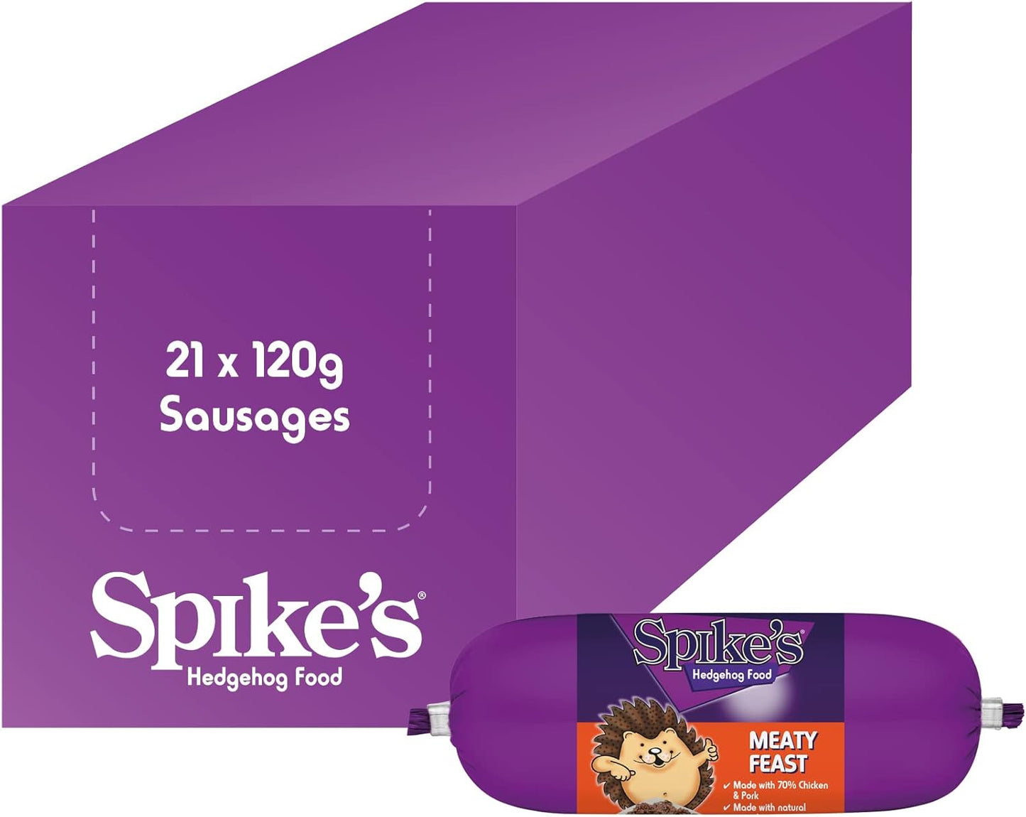 Spike's Meaty Feast Sausage Hedgehog Food Farm Feed