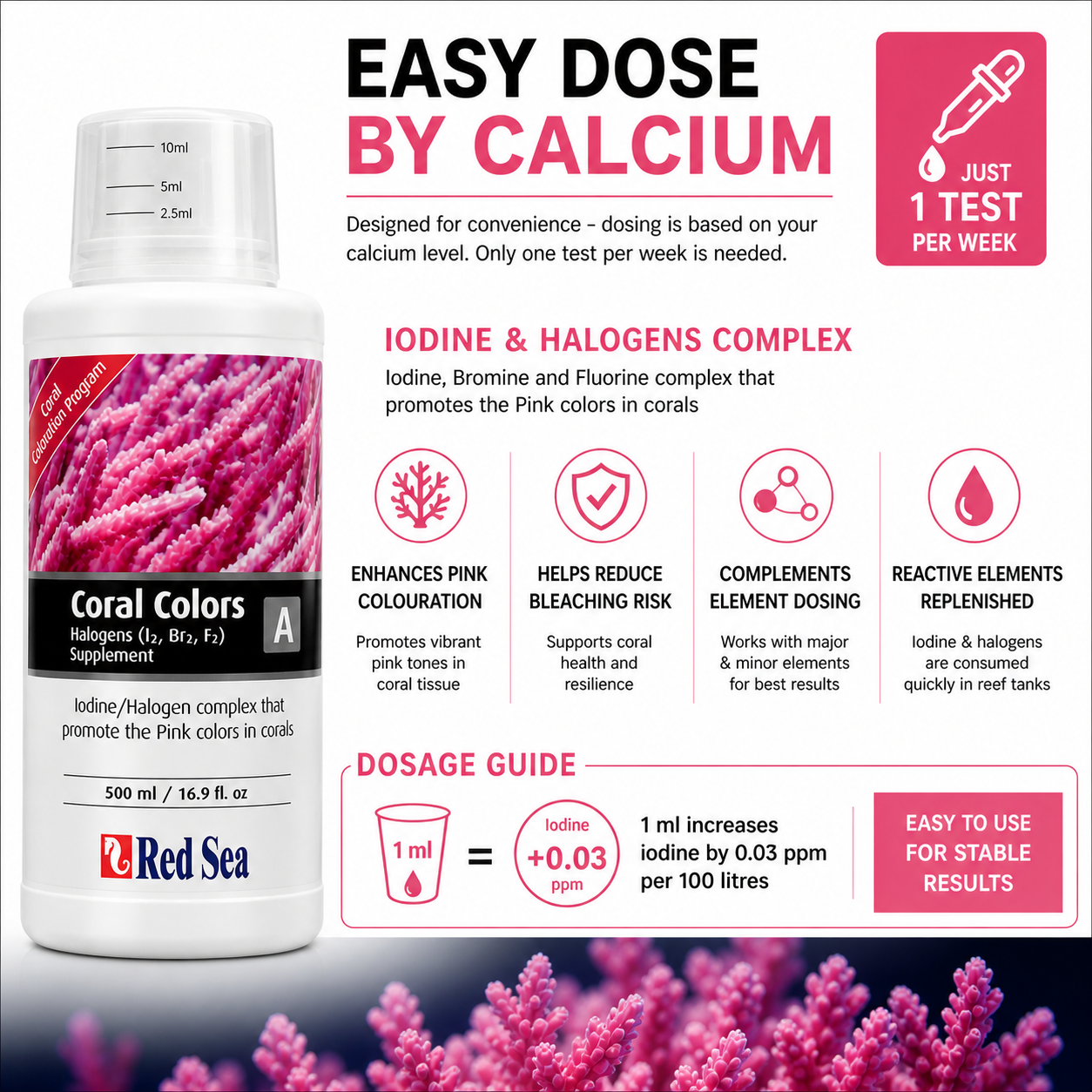 Red Sea Trace-Colours Iodine+ A 500ml - R22043