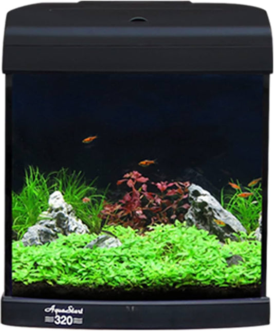 Aqua One 320 AquaStart 28L Glass Aquarium Gloss Black