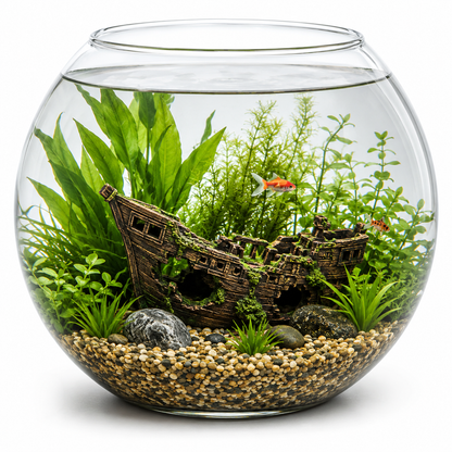 Glass Fish Bowls 23 & 30 - Versatile Decorative Pieces