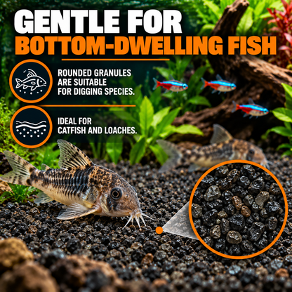 JBL Manado Dark Aquarium Gravel Substrate Planted Fish Tank Aquascaping Decor
