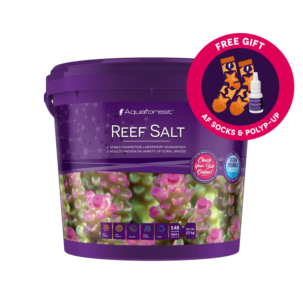 Aquaforest Reef Salt Marine Coral Aquarium + FREE Socks & Polyp-Up 50ml