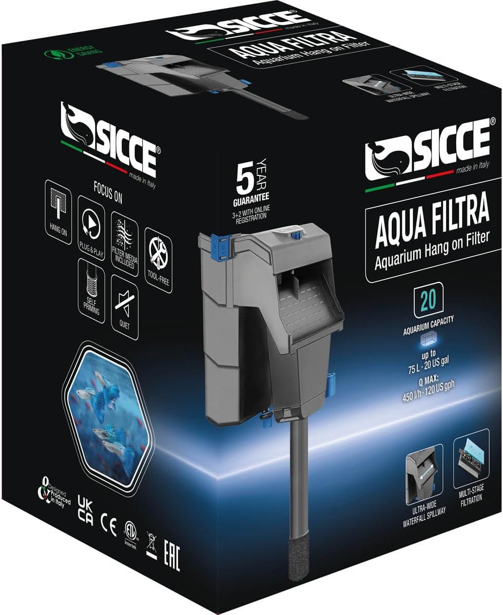 SICCE Aqua Filtra Hang-On Aquarium Filters