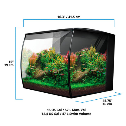 Fluval Flex 2.0 57L Black Aquarium