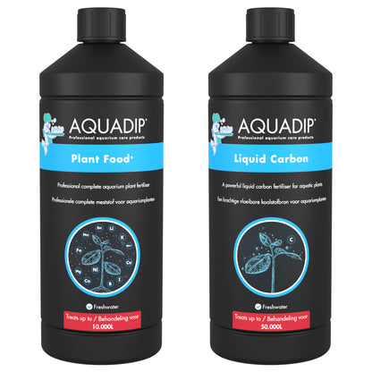 AQUADIP Plant Food & Liquid Carbon Fertiliser Aquarium Tropical Fish Tank